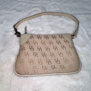 Dooney & Bourke Cream Monogram Wristlet